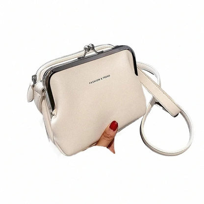 White PU Leather Crossbody Bag