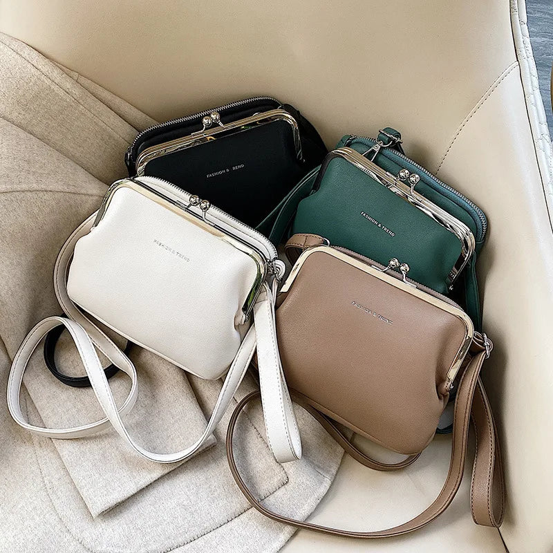 White PU Leather Crossbody Bag