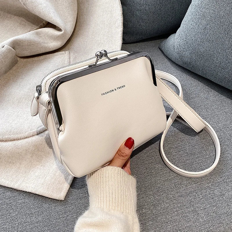 White PU Leather Crossbody Bag