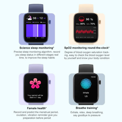 COLMI P71 Voice Calling Smartwatch Health Monitoring IP68 Waterproof Smart Notifications Voice Assistant Smart Watch unisex