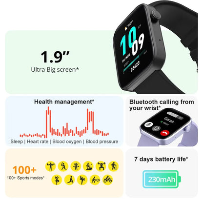 COLMI P71 Voice Calling Smartwatch Health Monitoring IP68 Waterproof Smart Notifications Voice Assistant Smart Watch unisex