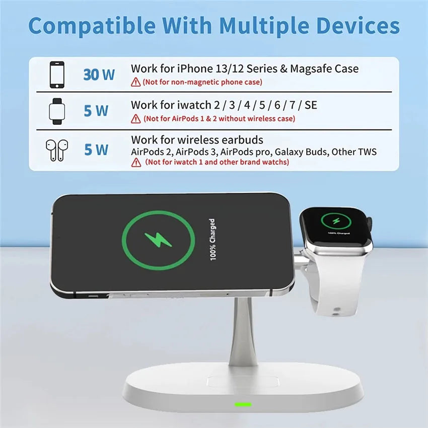 30W Magnetic Wireless Charger Stand